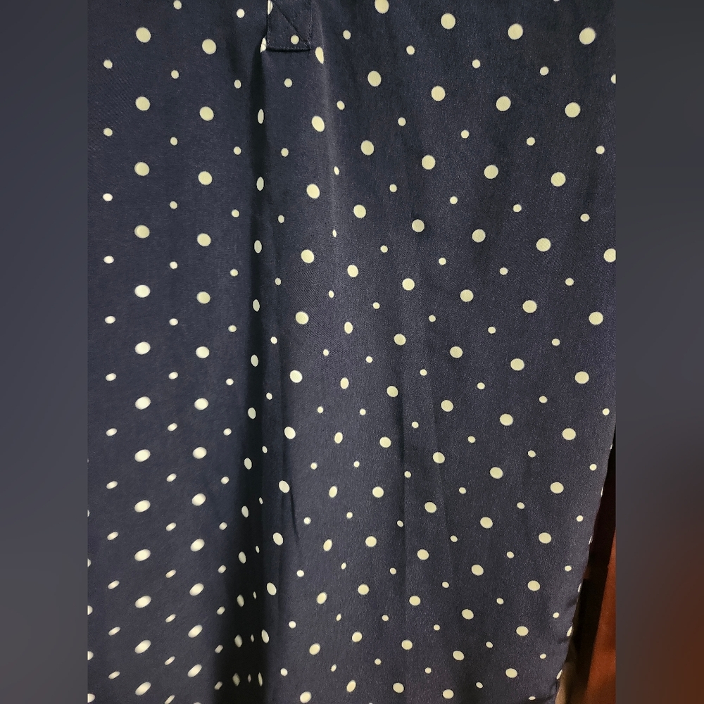 Navy Polka Dot Dress XS-S - Picture 8 of 11